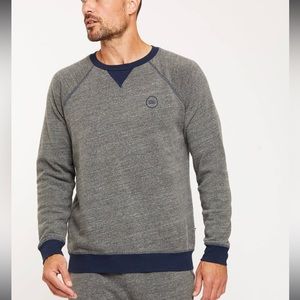 Sol Angeles contrast pullover grey crewneck sweatshirt